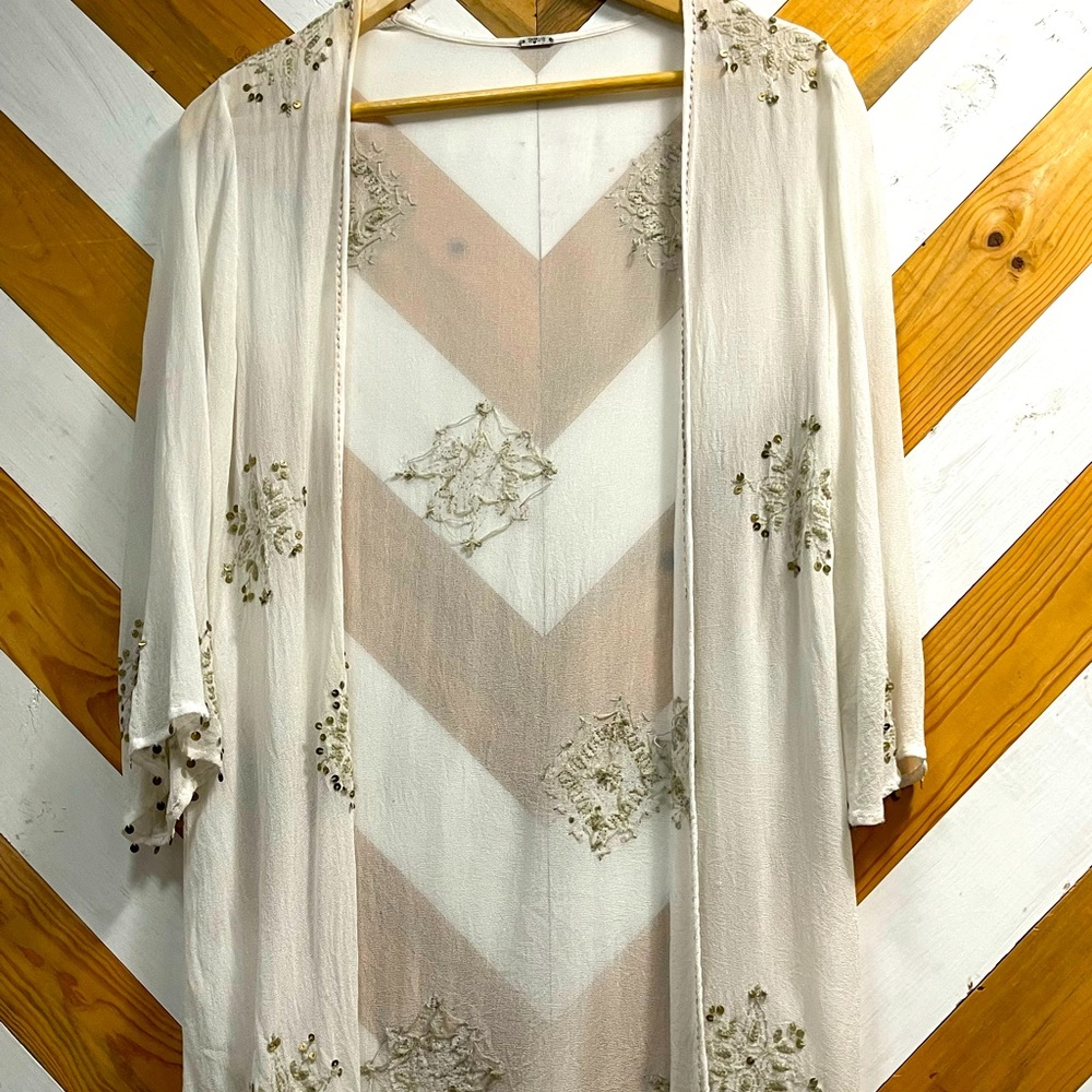 Chan Luu NWOT Beaded Kimono